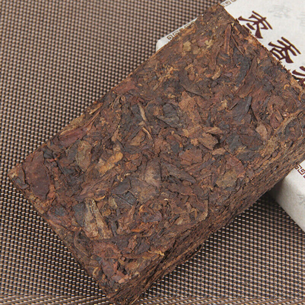 HelloYoung Ripe Tea Health  Jujube Fragrant Brick Big Leaf Old Pu'er Tea 250g