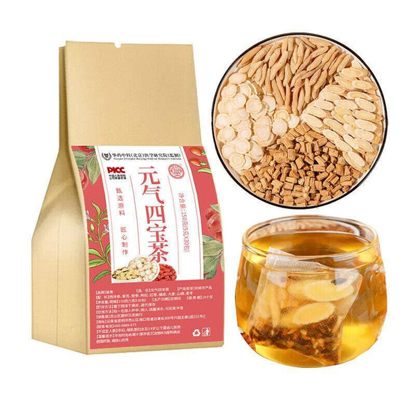 150g Ginseng Astragalus Combination Health Herbal Tea Yuanqi Four Treasures Tea