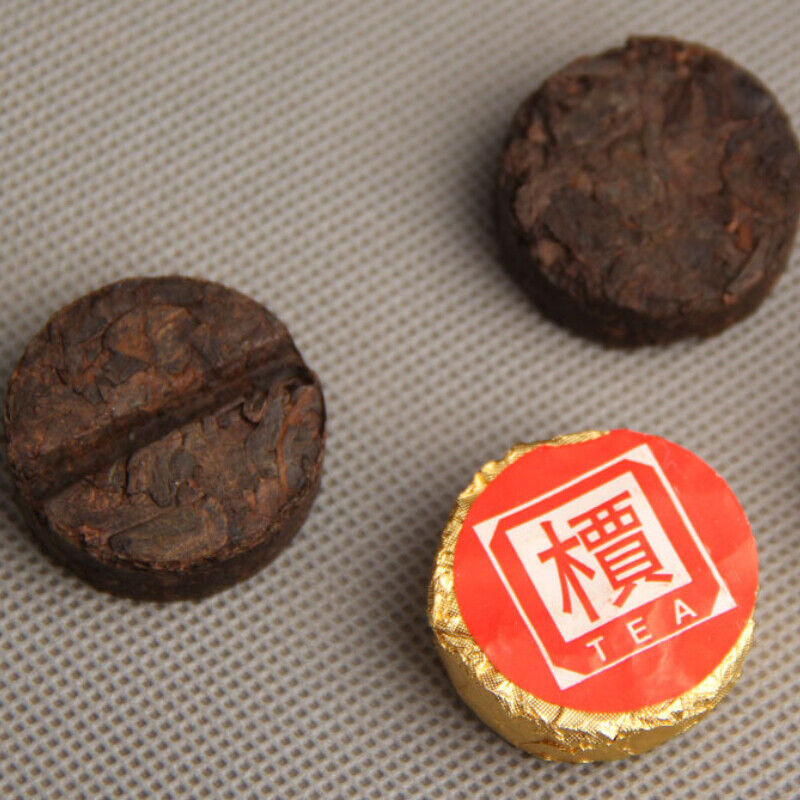 HelloYoung Shu Puerh Tea Chinese Puer Yunnan 'Jia' Word Mini Tuocha Made By Old Puer