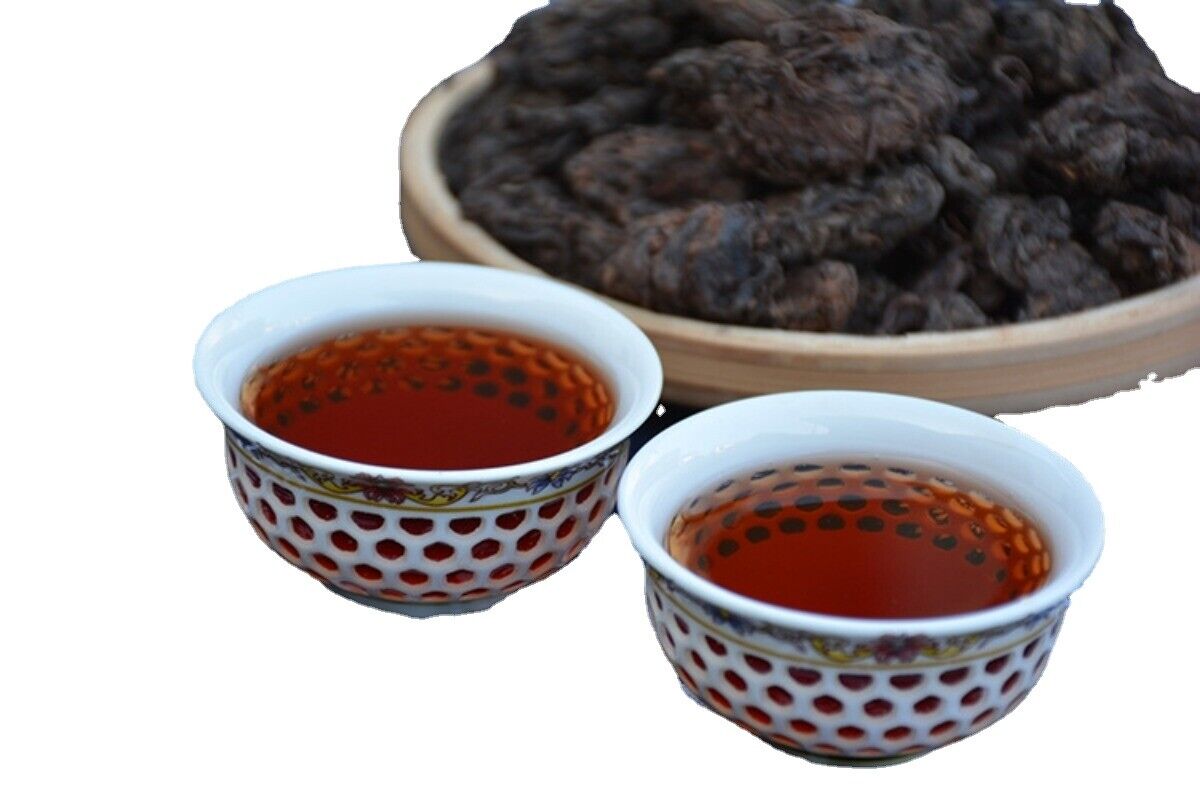 200g Natural Flavor Mini Tuocha Ripe Pu-Erh Tea Black Tea  Puer Herb Drink Secondary image
