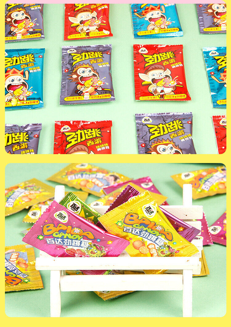 Baidajin Popping Candy Mixed Flavor Creative Candy Snacks百达劲跳糖劲跳棒糖混合味