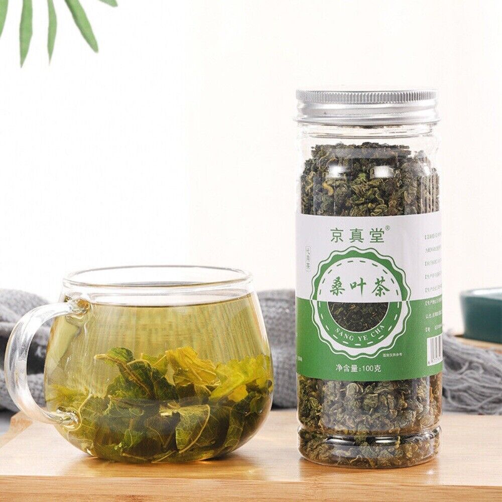 Mulberry Leaf Herbal Tea 100g Premium Dried Natural Detox Bottle Tin Pack