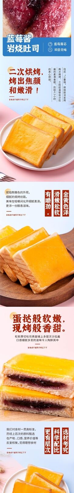 Nutritious Blueberry Rock Toast: Perfect Breakfast for Students & Office