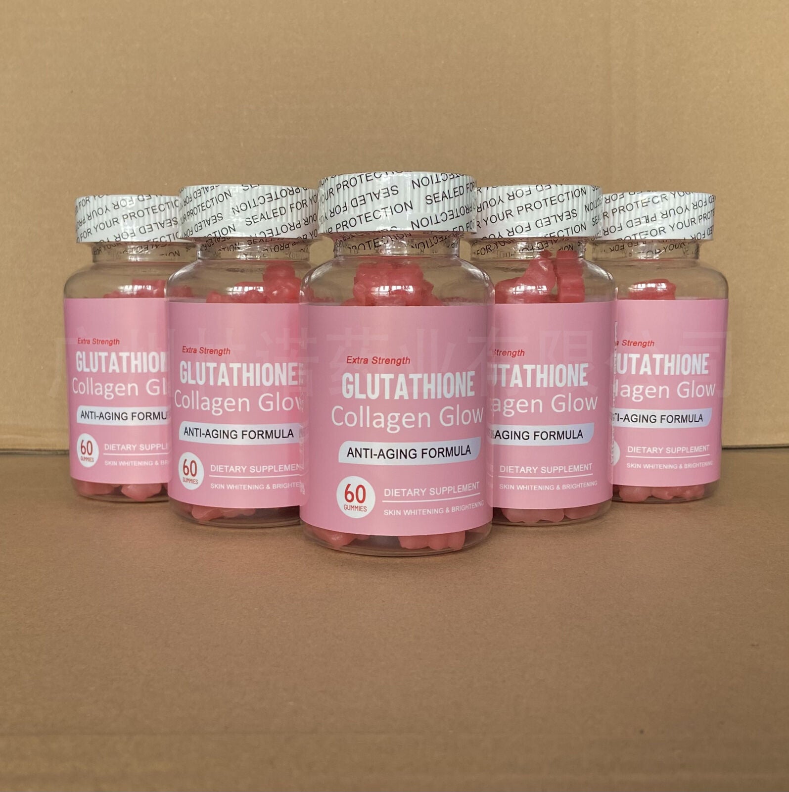 Glutathione Collagen glow anti-aging skin whitening gummies 60 gummies