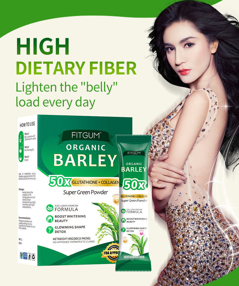 Barley Grass Juice Powder Young Leaf Extract - Superfood Green Powder