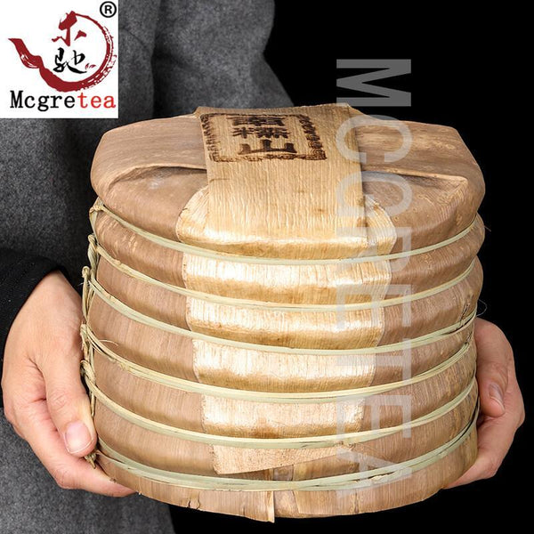 HelloYoung Organic Raw pu er tea Yunan Ancient trees Big Green Puer tea Puerh Pu'er 357g