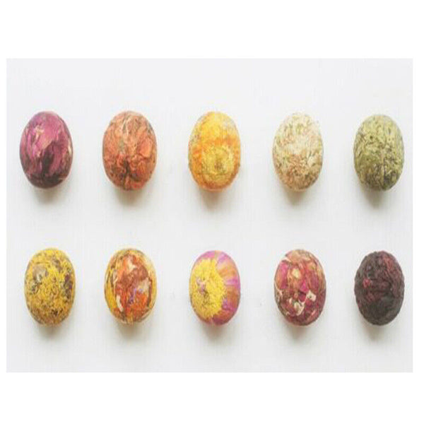 HelloYoung 10 Kinds Chinese Mix Blooming Tea Balls Organic Flowers Flowering Tea Buds 500g