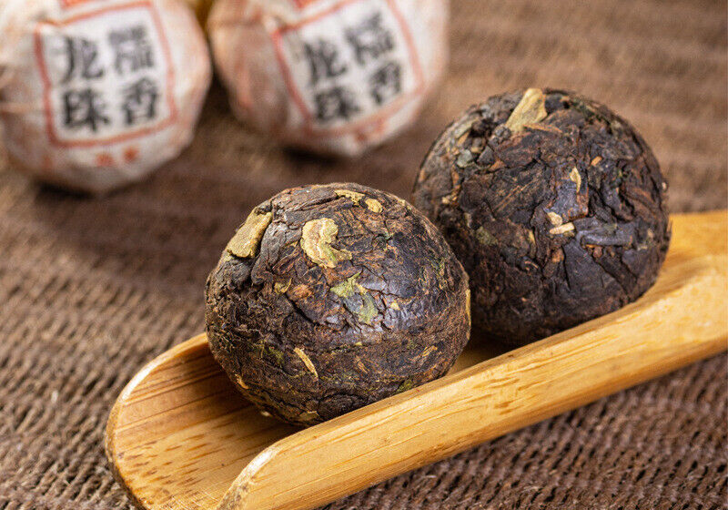 500G Yunnan Pu'er Tea Glutinous Fragrant Xiaotuo Old Ripe Tea Dragon Ball Tea
