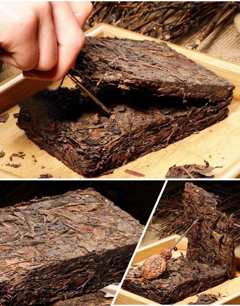 HelloYoung Raw Puer Tea Oldest Puer Tea Ansestor Antique Honey Sweet Dull-red Puer Tea 250g
