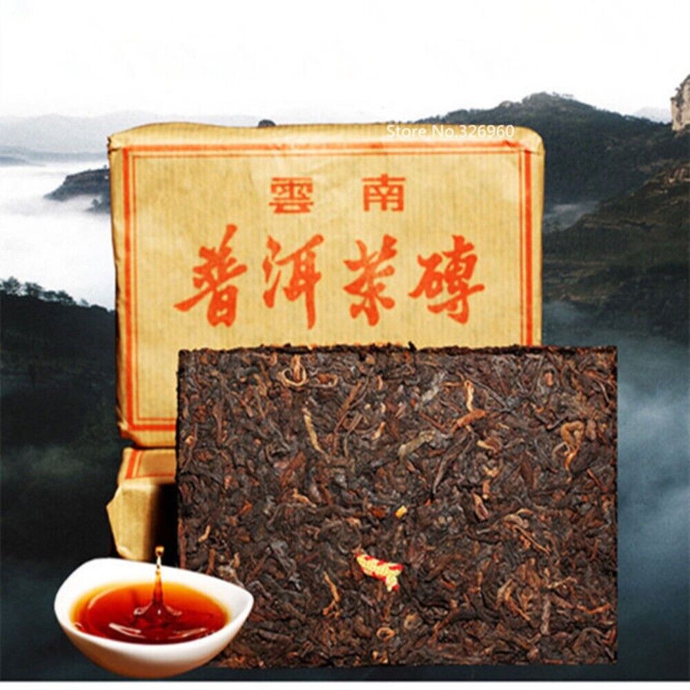 Aged Ripe Puerh Tea Brick 100g Premium Chinese Black Tea Ancestor Grade Main image