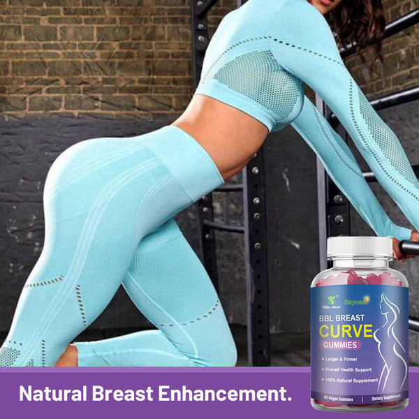 Natural Breast Enhancement 60 Capsules BBL Breast Curve Gummies