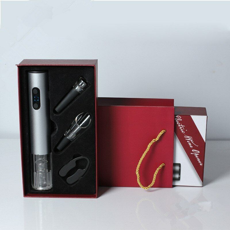 4-Pcs  Aluminum Alloy Kitchen Bar Tool Sets Opener Electric Wine Stopper Pourer Main image