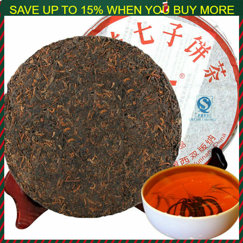 357g Dayi  Tea Cake Tea TAETEA Nian 7572 Ripe Puer Puerh Tea Menghai Lose Weight Main image