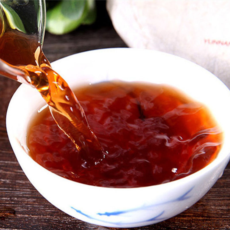 HelloYoung330g Pu-erh Tea Ripe Organic Cooked Puer Shu Tea Factory Direct Green Food Black Tea Secondary image