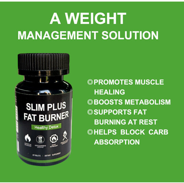 100% Authentic Organic Slim Plus Fat Burner healthy detox slimming capsule