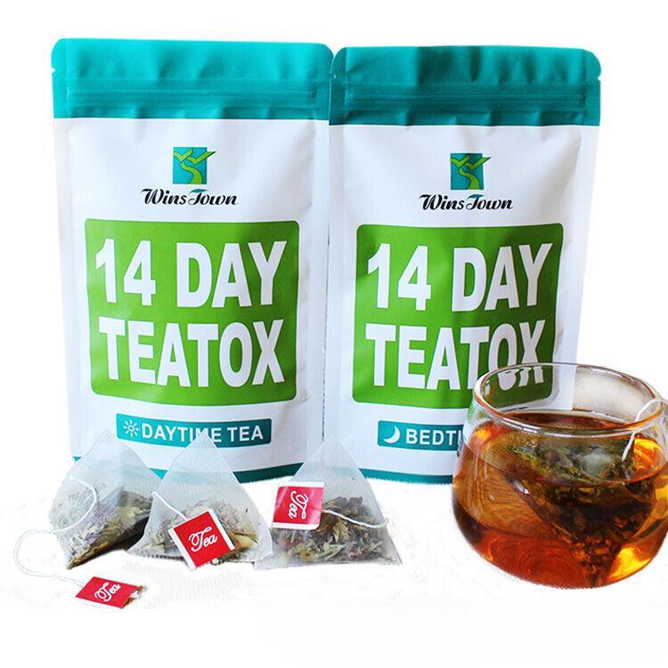 Detox & Fat Burn Teatox for a Flat Tummy Organic 14-Day Slimming Tea
