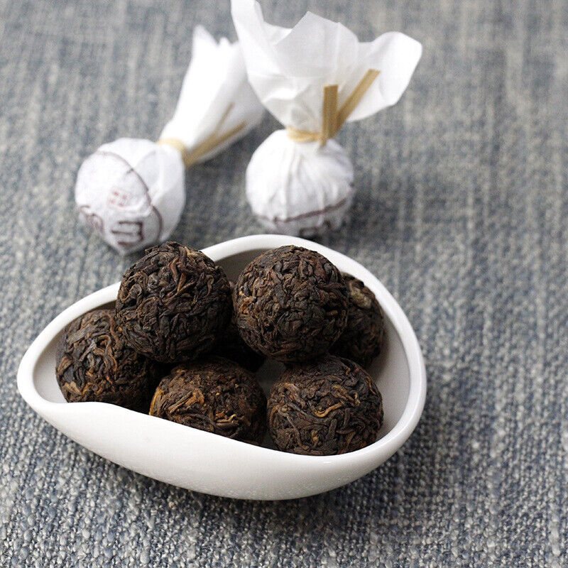 HelloYoung 500g Yunnan Lincang Daxueshan Pu'er tea ripe tea ancient dragon pearl tea ripe