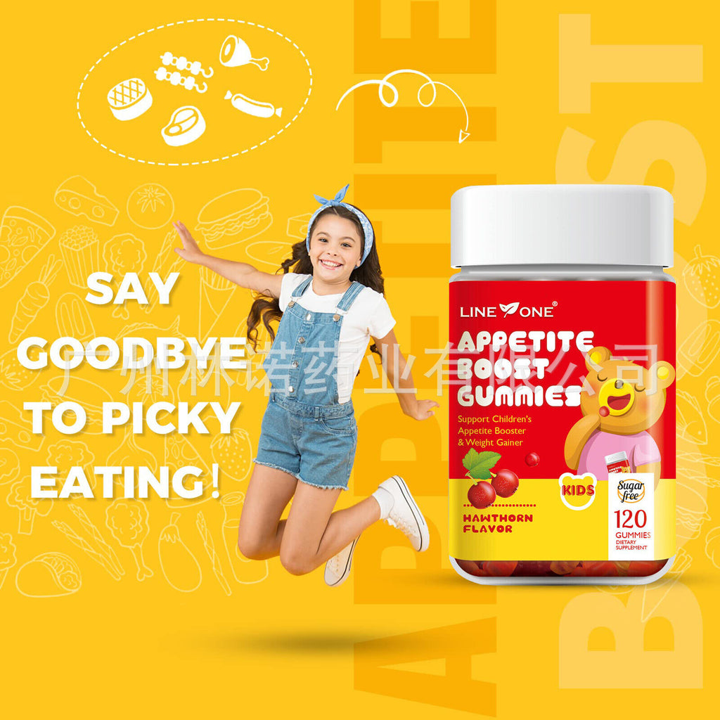 KIDS APPETITE BOOST GUMMIES FOR FUSSY EATER-Hawthorn flavor  2 bottles