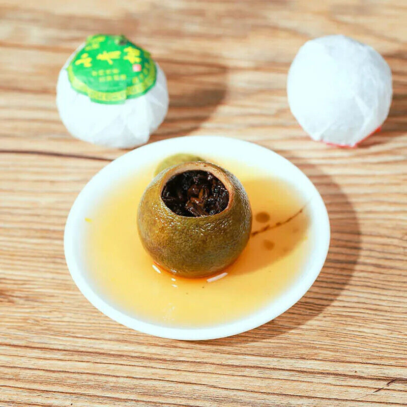 HelloYoung Dried Tangerine Cooked Puer peel ripe puer natural plant tea Xiao Qinggan 250g