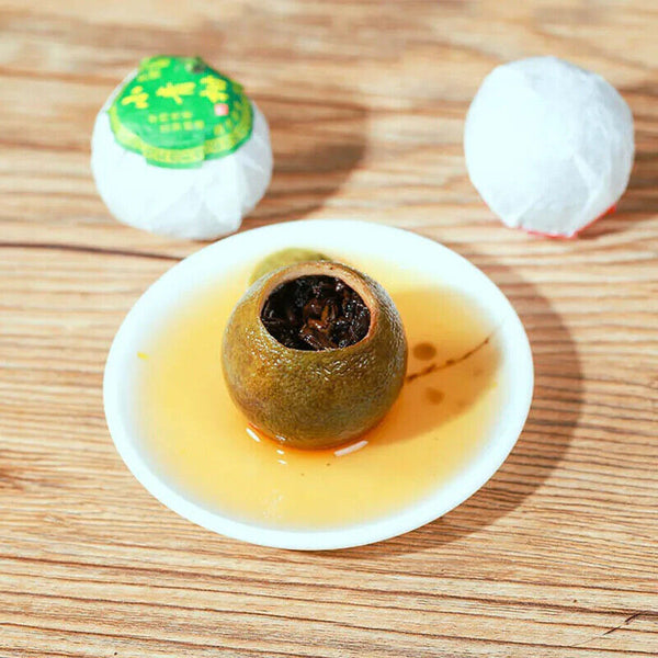 HelloYoung Dried Tangerine Cooked Puer peel ripe puer natural plant tea Xiao Qinggan 250g