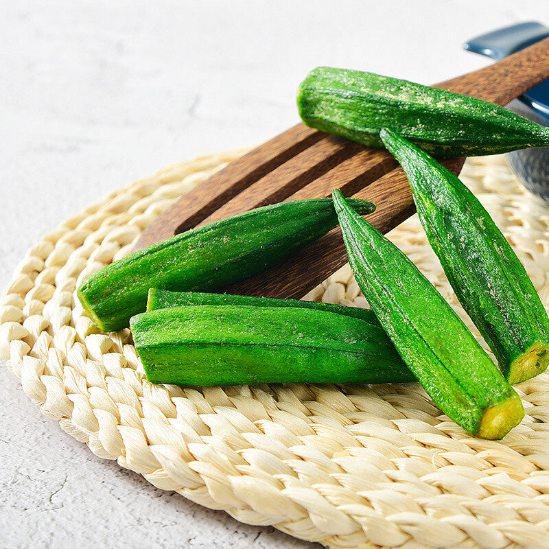 High-quality Okra Crisp Dried Fruit and Vegetable Crisp Instant Snacks 250g