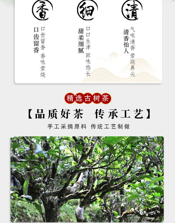 HelloYoung Yunnan High Mountain Old Ancient Tree White Tea Cake 357g Tea Sun White Tea