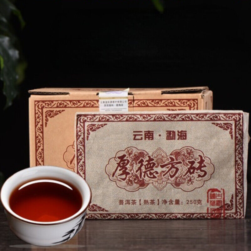 HelloYoung 1000g Menghai Ecological Big Tree Organic Puerh Ripe Tea Brick Pu-Erh Black Tea