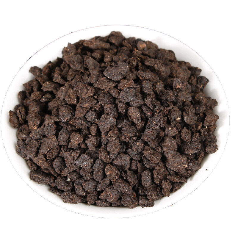 HelloYoung 500g Yunnan Pu'er Tea Menghai Nuoxiang Ripe Tea Fossil Crushed Silver (No. C3)