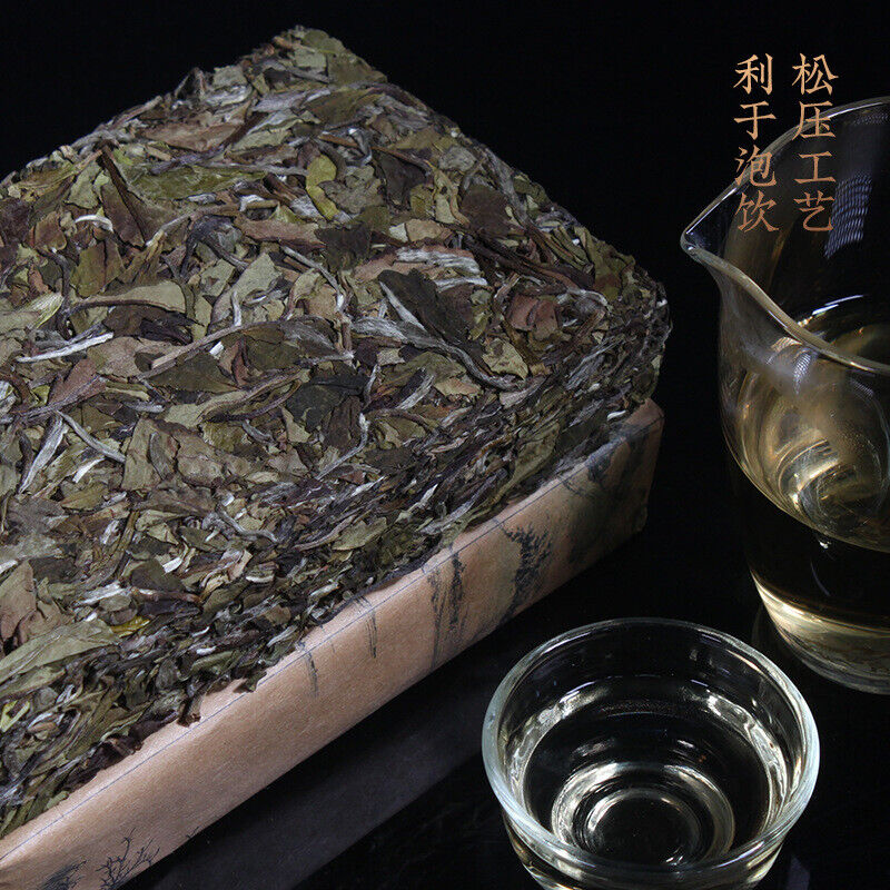 HelloYoung White Peony Tea Brick High Mountain Sunshine 250g Fuding White Tea Song Press Secondary image