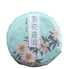 HelloYoung 100g Pu'er Chrysanthemum Tea Tea Cake Fragrant Chrysanthemum Ripe Tea