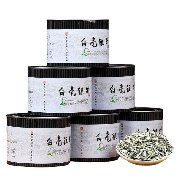 30 g/can blanc ho argent aiguille parfum miel charme thé blanc clair