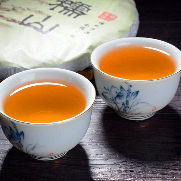 HelloYoung Lose Weight Puerh Cha Tea Cake Yunnan Nannuoshan Big Tree Pu-Erh Green Tea 357g