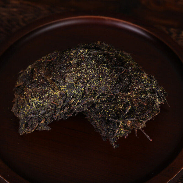 HelloYoung Black Tea Golden Flower Hunan Anhua Black Tea Loose Fu Tian Jian Fu Brick Tea