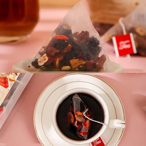 Ginseng Five Treasure Tea - Kidney Support, Red Date Herbal Blend,
