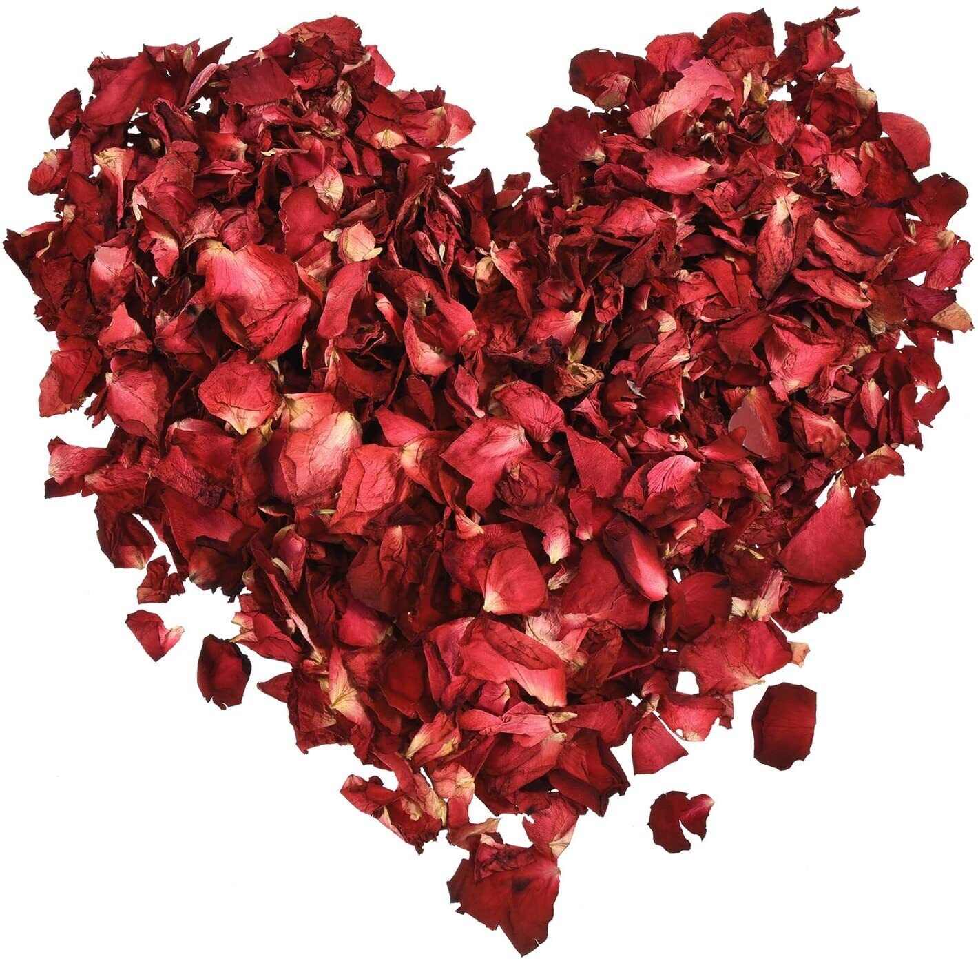 Natural Dried Red Rose Petals Flower Rose Petal Bath Wedding Rose Petals 500g Main image