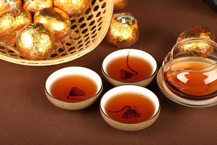 HelloYoung 500g Chen Pi Pu'er Ripe Tea Yunnan Tea Healthy Drink 500g大红柑 315橘普