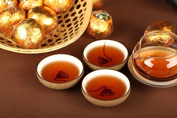 HelloYoung 500g Chen Pi Pu'er Ripe Tea Yunnan Tea Healthy Drink 500g大红柑 315橘普