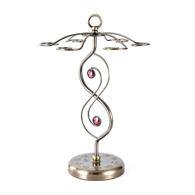 Red Wine Rack Standing with 6 Hooks Kitchen Decor New Nordic Style Goblet Holder