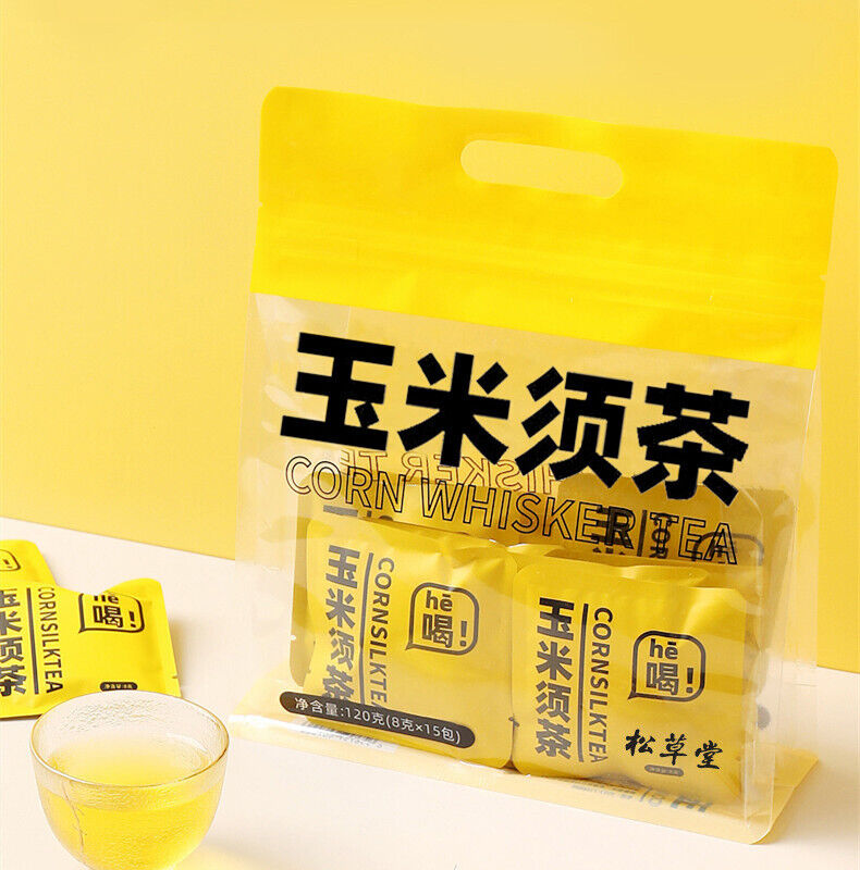 HelloYoung Healthy Corn Silk Tea Bags for Detox and Digestive Support 120g/15 bags