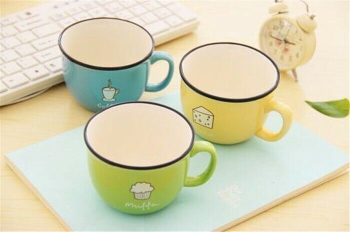 Ceramic Mug Coffee Milk Breakfast Cup Cute Porcelain Tea Mugs 250ml Novetly Gift