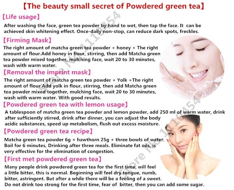 100g Japanese Matcha Natural Organic Green Tea Powder Slimming Tea GREEN FOOD