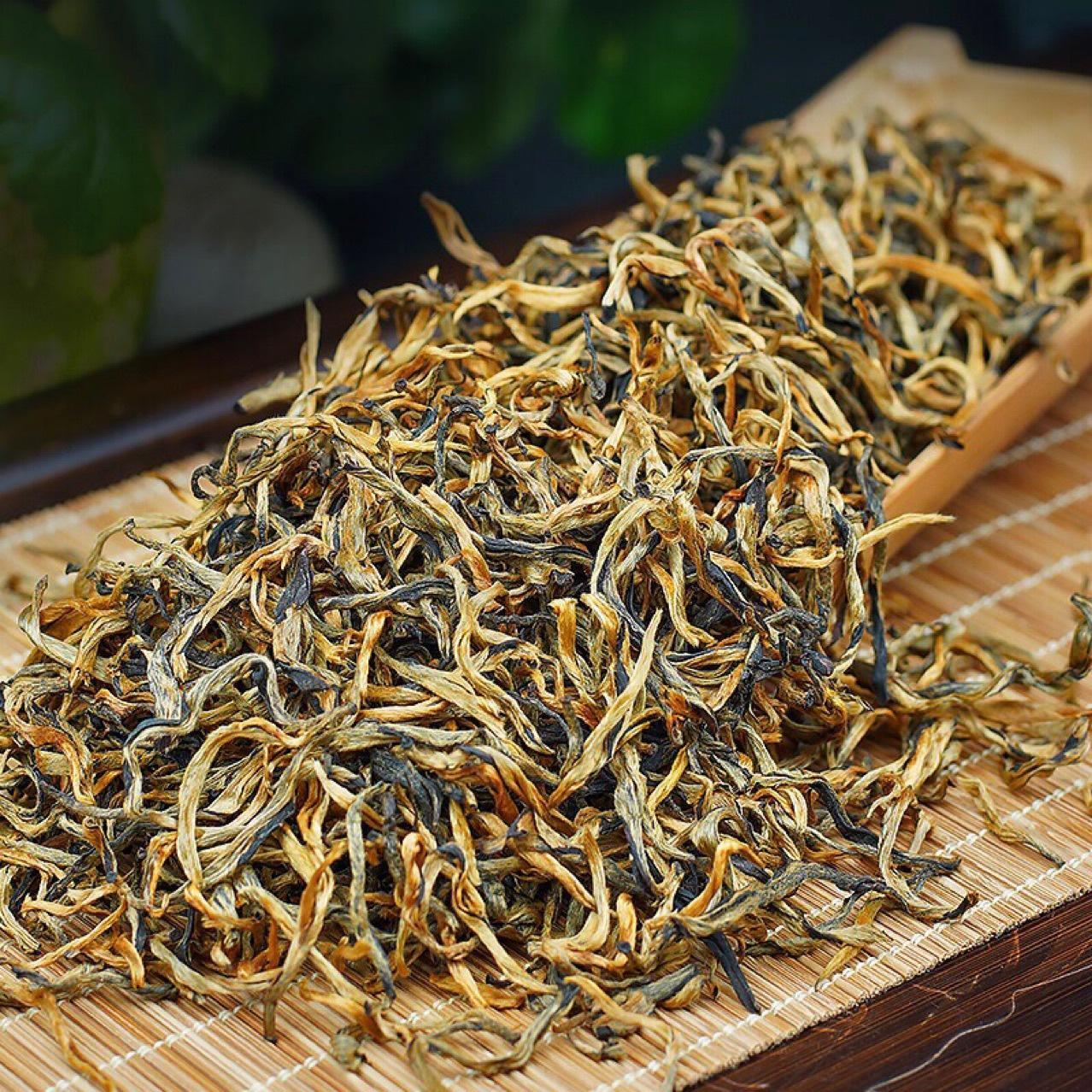500g Honey Fragrance Dian Hong Loose Leaf Black Tea Yunnan Fengqing Golden Bud