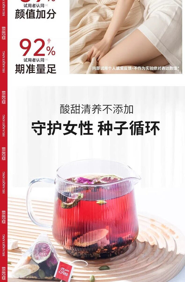 Progesterone Balance Tea with Flaxseed Fig Goji Mulberry Natural Herbal Blend