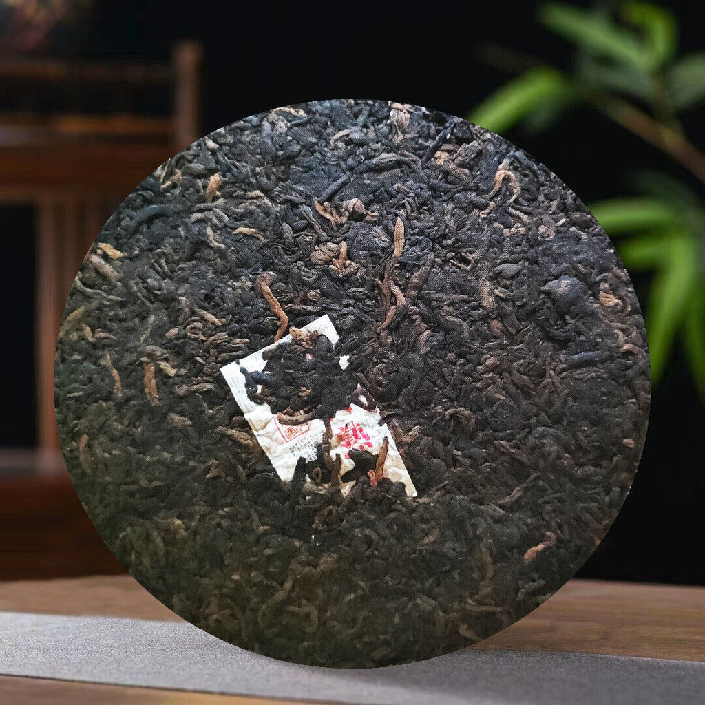 HelloYoung Ripe Puerh Tea Ancient Tree Tea Aged Mellow Lubricated Sweet 357g/12.59oz