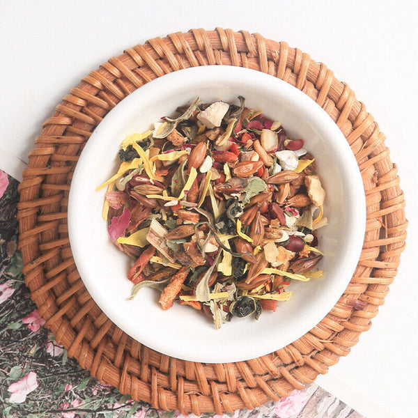 18 Herb Women's Tea with Rose Lily Gardenia Red Bean and Kudzu in Tea Bags