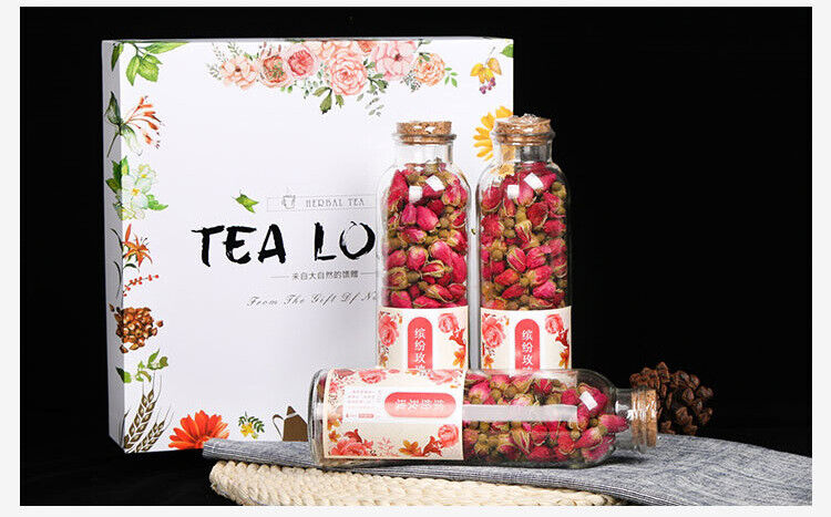 HelloYoung 150G Rose tea, osmanthus box, flower fruit tea, gift box, flower tea