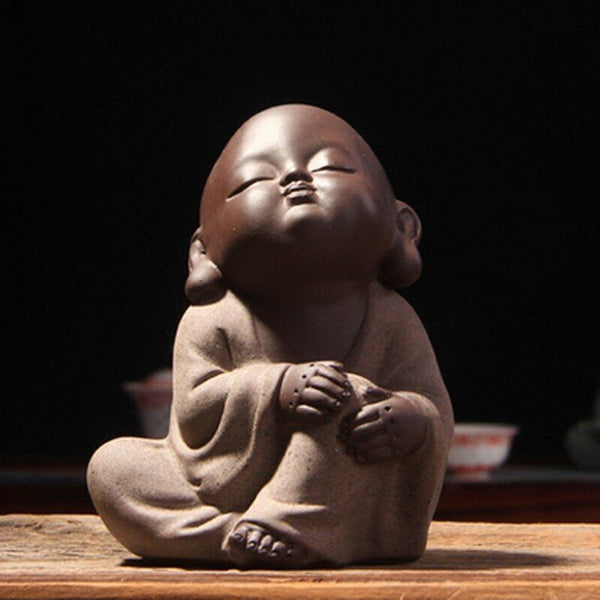 Hand Decoration Pet Monk Sand Tea Set Buddha Factory Outlets Tea Fitting