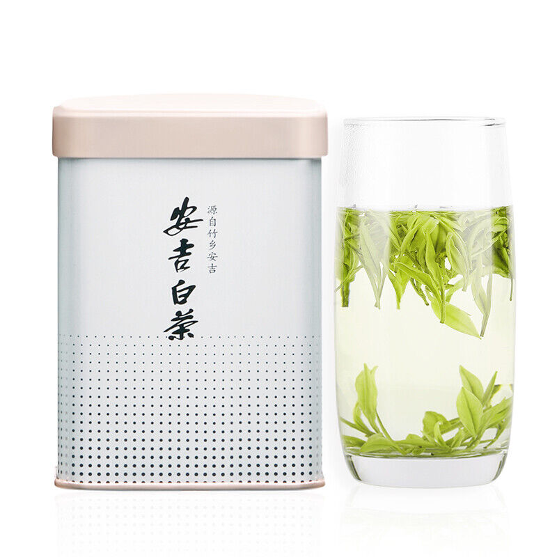 Premium Anji White Tea-Rare Green Tea Rain before One Leaf Spring Tea - 50g Tin