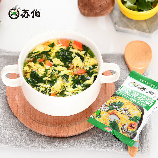 Subo Instant Soup Egg Drop Soup Vegetable SoupReady To Drink  10 Packs 苏伯速食汤蛋花汤
