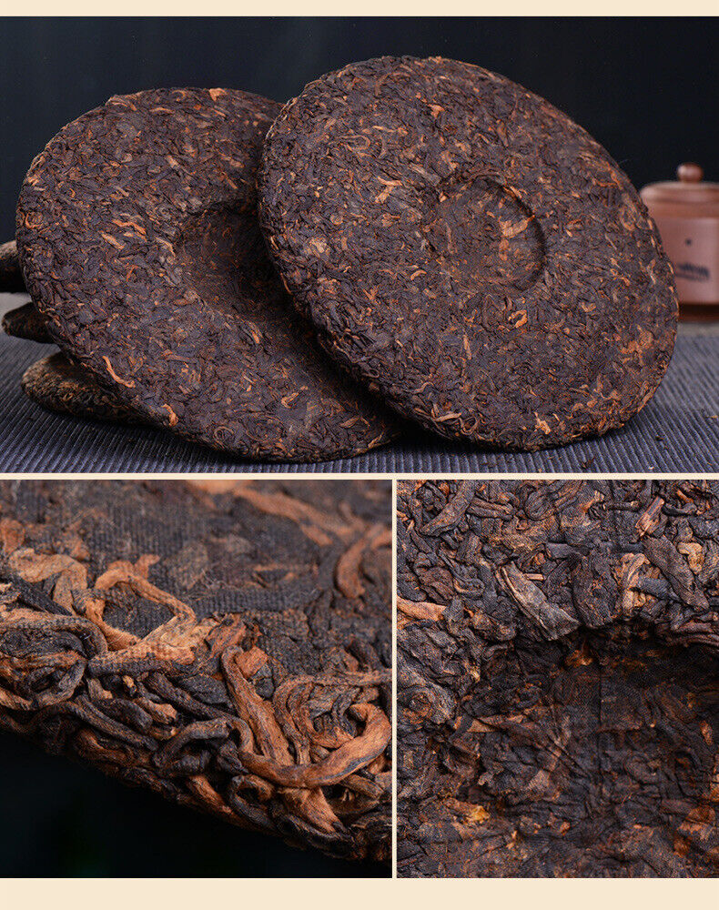 HelloYoung Yunnan Pu'er Ripe Tea Cake Bulang Mountain 300g Old Tree Tea Pu'er